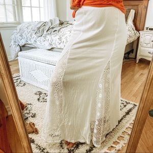 Haute Society Maxi with Embroidered Lace Detail